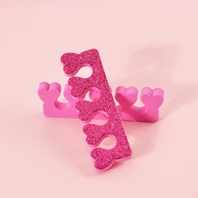 8Pcs/Pakiranje Nail Art spužva za odvajanje prstiju spužva za odvajanje prstiju sa svjetlucavim puderom Profesionalni alati za nokte Manikura Pedikura