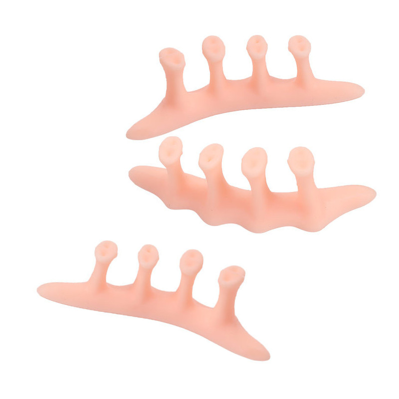 10 darab = 5 pár szilikon gél Hallux Valgus Hammer átfedő lábujjleválasztók kiegyenesítő ortézis korrekciós lábfájdalomcsillapító