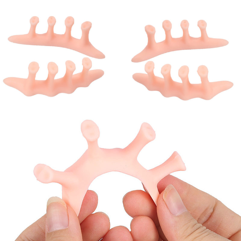 10 darab = 5 pár szilikon gél Hallux Valgus Hammer átfedő lábujjleválasztók kiegyenesítő ortézis korrekciós lábfájdalomcsillapító