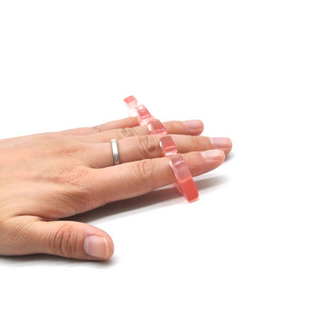 1 чифт (2 бр.) Розови силиконови нокти Разделител за пръсти Гъвкав разделител за пръстите на пръстите Отделяне Мек силициев диоксид Преса за изправяне Инструменти за красота