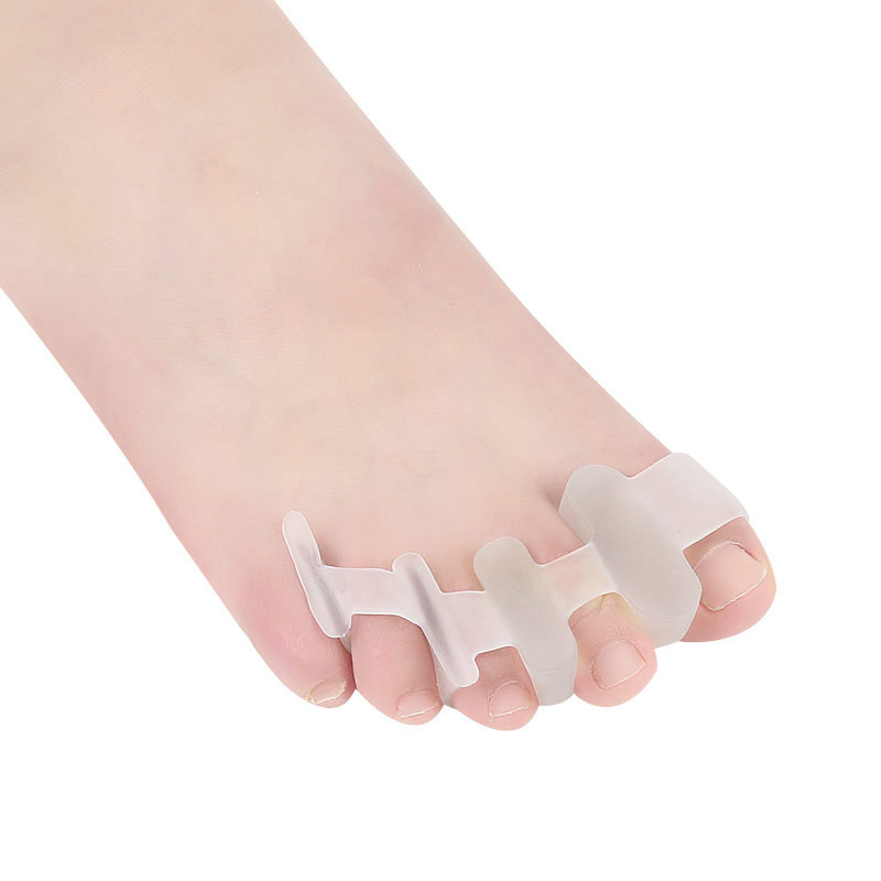 2 buc = 1 pereche Hallux Valgus Corector degete Oasele Gel suprapus Separatoare de degete din silicon Protector pentru picioare Separator de degete Manichiura