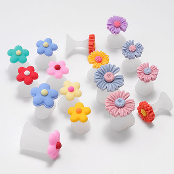 8 τμχ Διαχωριστικό δακτύλων από σιλικόνη Daisy Flower Charming Pearls Σχεδιασμός Διαιρέτης ποδιών Σαλόνι Μανικιούρ Πεντικιούρ Φροντίδα Εργαλεία τέχνης νυχιών