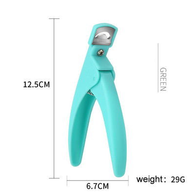 Profesionalni kliper za nokte Specijalni tip U riječ False Tips Rezači rubova Manikura Šareni plastični alati za ukrašavanje noktiju