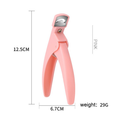 Profesionalni kliper za nokte Specijalni tip U riječ False Tips Rezači rubova Manikura Šareni plastični alati za ukrašavanje noktiju