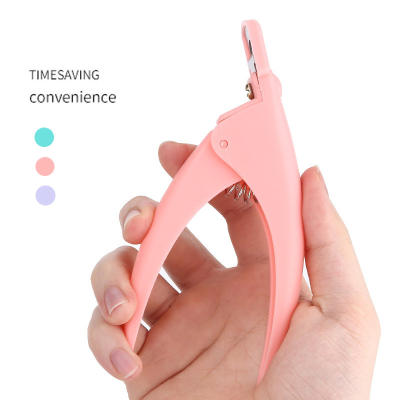 Profesionalni kliper za nokte Specijalni tip U riječ False Tips Rezači rubova Manikura Šareni plastični alati za ukrašavanje noktiju