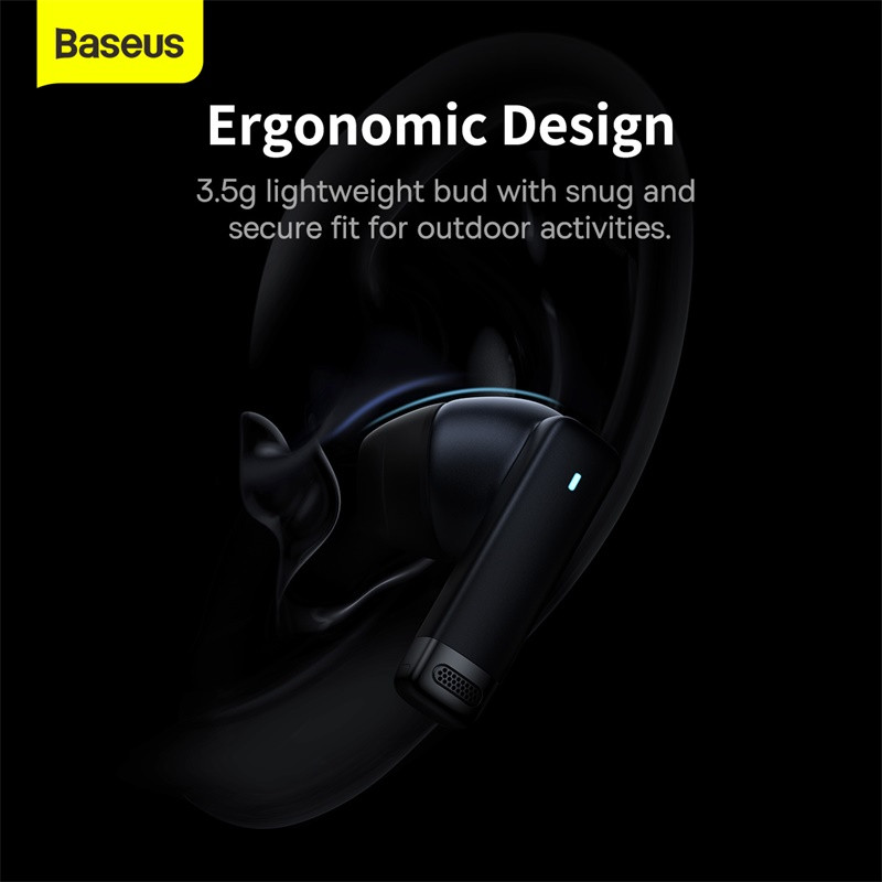 Ασύρματο ακουστικό Baseus Bowie E9 Bluetooth 5.3 με 4 μικρόφωνα ENC True Wireless Headphone Noise Cancelling Gaming Sport HiFi Earbud