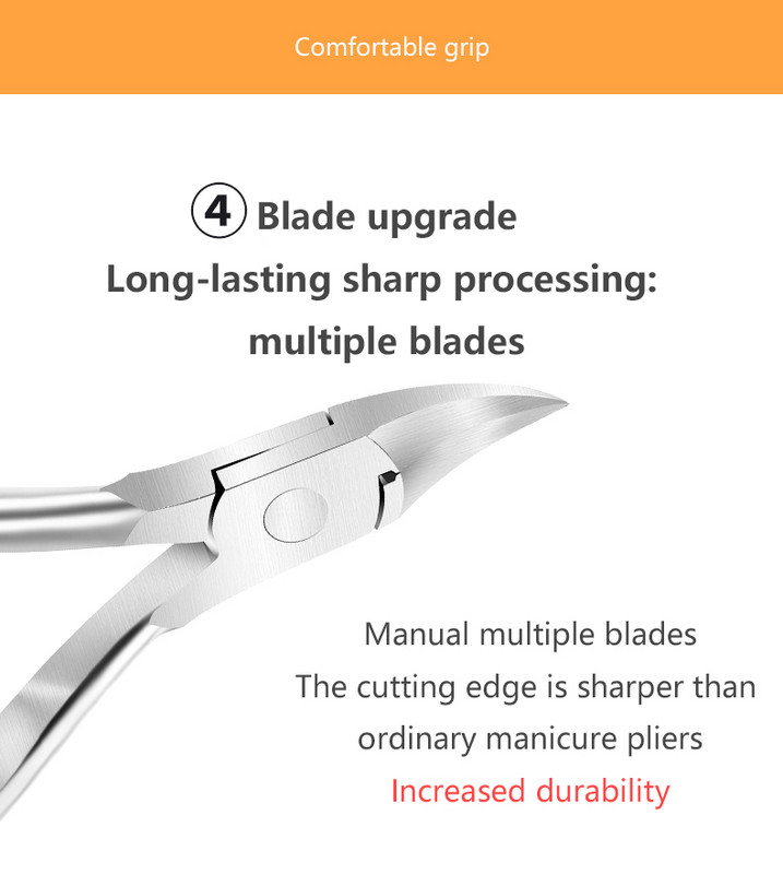 Specialus nagų griovelis Nagų žirklės Sunkaus storio pirštų nagų kirpimo mašinėlės Nerūdijančio plieno Manikiūro Pedikiūro Įrankiai Žirklės TSLM2