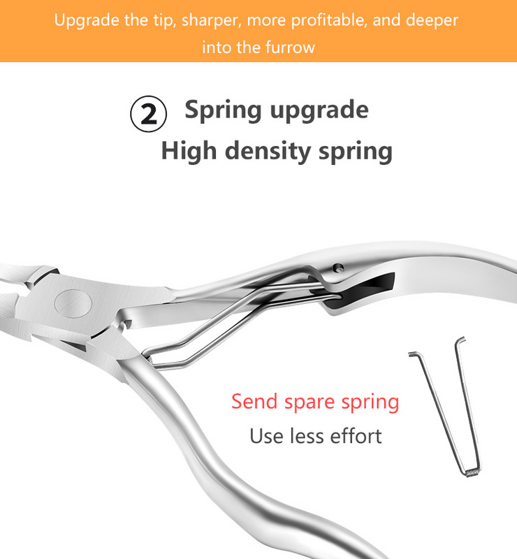 Specialus nagų griovelis Nagų žirklės Sunkaus storio pirštų nagų kirpimo mašinėlės Nerūdijančio plieno Manikiūro Pedikiūro Įrankiai Žirklės TSLM2