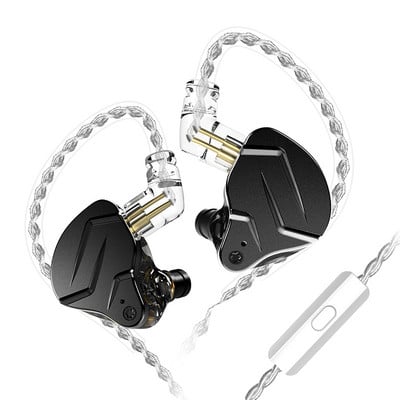 KZ ZSN Pro X Metal Earphones 1BA+1DD Hybrid Technology HIFI Bass Earbuds in Ear Monitor Headphone Αθλητικά ακουστικά ακύρωσης θορύβου