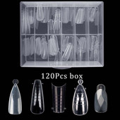 Dual Nail Form Poly Extension Gel Mould Bulider UV Finger Umjetni savjeti za nokte Acrylic Full Systerm upper Forms Art manicures