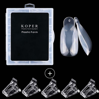 Dual Nail Form Poly Extension Gel Mould Bulider UV Finger Umjetni savjeti za nokte Acrylic Full Systerm upper Forms Art manicures