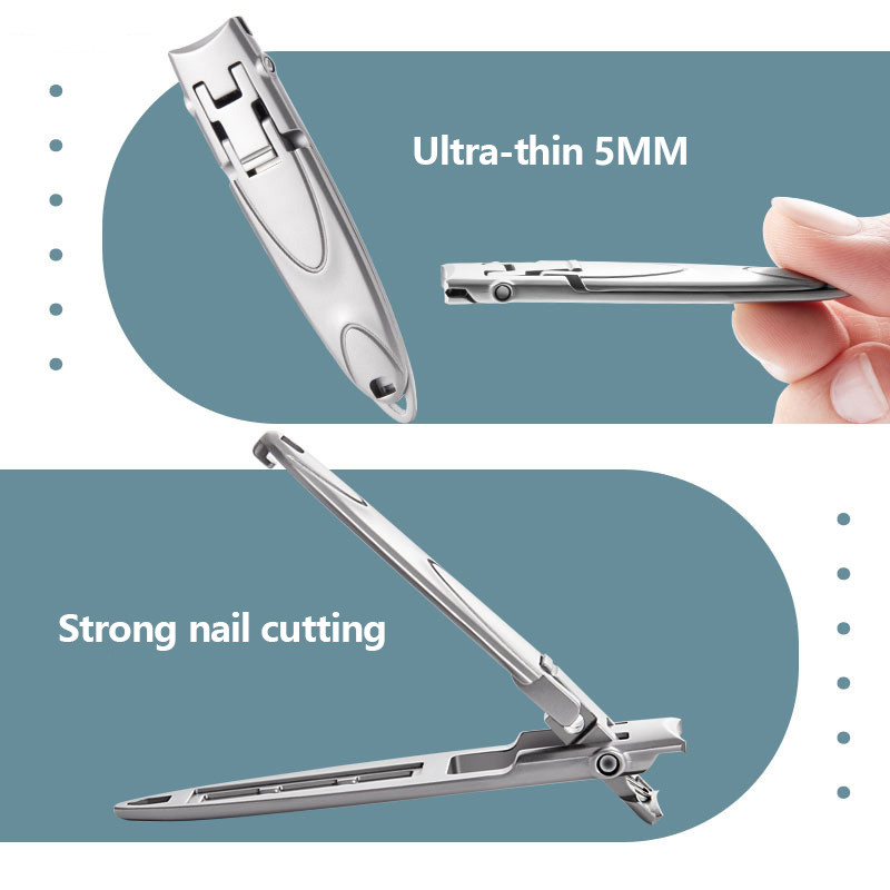 1PC tăietor de unghii din oțel subțire, tăietor de unghii pentru unghii de la picior, trimmer pentru unghii de la picioare, foarfecă pentru pedichiură, instrument de tăiat