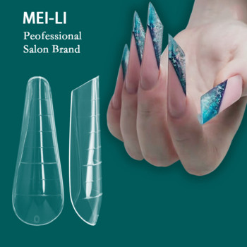 Quick Building Mold Nails Extension System Poly UV Nail Gel Mold Dual Forms False Tips for Nail Extension Forms Top