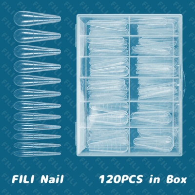 Dual Nail Form Coffin Build Nokti Top Form UV Gel Extended False Tips for Nail Extension Arched Top Forms Quick Building Kalup