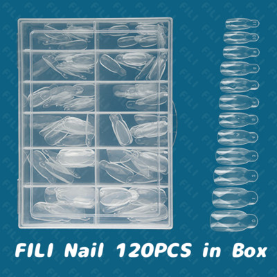 Dual Nail Form Coffin Build Nokti Top Form UV Gel Extended False Tips for Nail Extension Arched Top Forms Quick Building Kalup