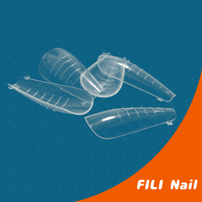 Dual Nail Form Coffin Build Nokti Top Form UV Gel Extended False Tips for Nail Extension Arched Top Forms Quick Building Kalup