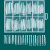 120PCS/BOX nagu formas akrila augšējo formu veidņu divu formu nagu pieaudzēšanas sistēma ātrai veidošanai, poli UV gēla augšējai formai