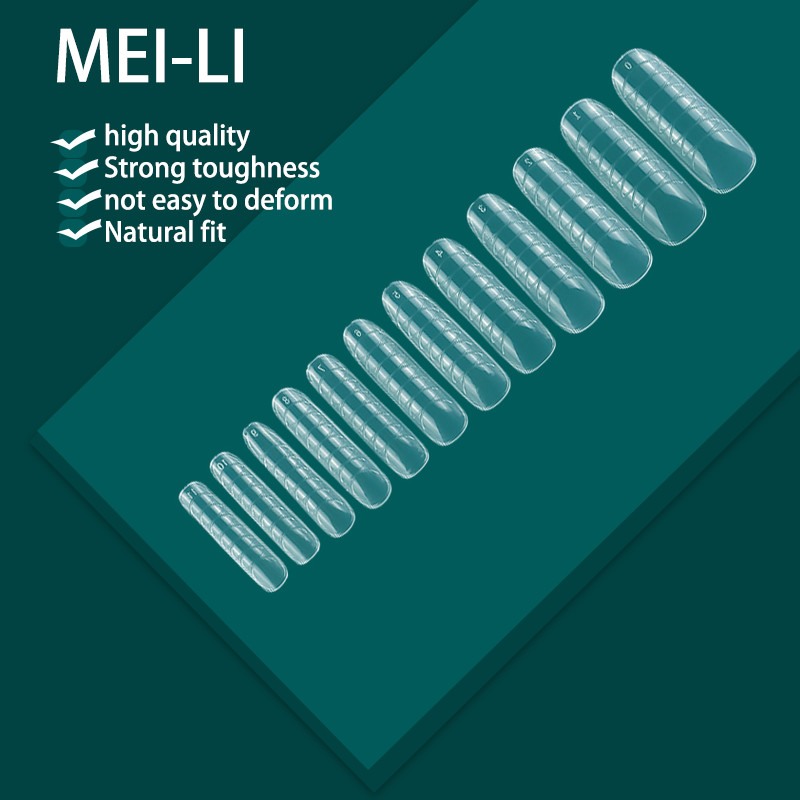 120PCS/BOX nagu formas akrila augšējo formu veidņu divu formu nagu pieaudzēšanas sistēma ātrai veidošanai, poli UV gēla augšējai formai