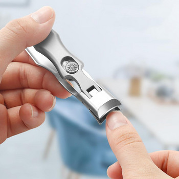 Самозаключващи се ножици за нокти от неръждаема стомана с капак, устойчив на пръски, тример, грижа за педикюра, нокторезачки, професионални нокторезачки