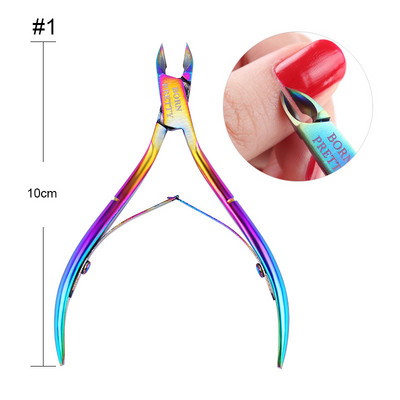 BORN PRETTY Šareni alat za ukrašavanje noktiju Niper Rezač zanoktica Škare Dead Skin UV Gel Remover Gurka Stamper