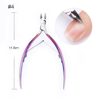 BORN PRETTY Šareni alat za ukrašavanje noktiju Niper Rezač zanoktica Škare Dead Skin UV Gel Remover Gurka Stamper