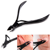 1kom Škare za zanoktice od nehrđajućeg čelika Nipper Clipper Alati za manikuru i pedikuru Zlatna ručka Škare za mrtvu kožu Art alat