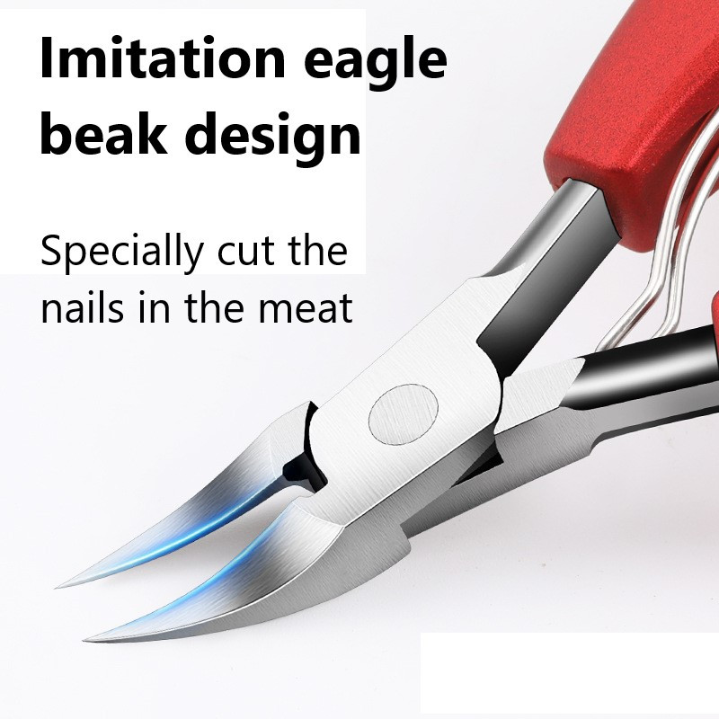 1 τεμ. από ανοξείδωτο ατσάλι Ingrown Nail Art Nipper Scissors Paronychia Dead Skin Remover Trimming Nail Clipper Εργαλεία πεντικιούρ