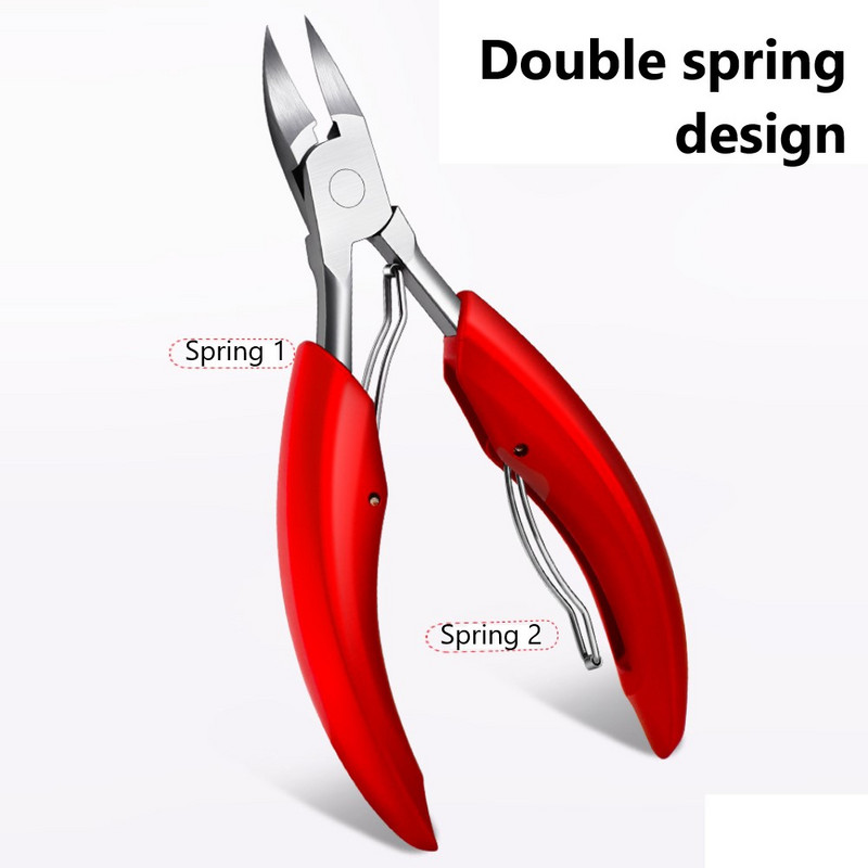 1 τεμ. από ανοξείδωτο ατσάλι Ingrown Nail Art Nipper Scissors Paronychia Dead Skin Remover Trimming Nail Clipper Εργαλεία πεντικιούρ