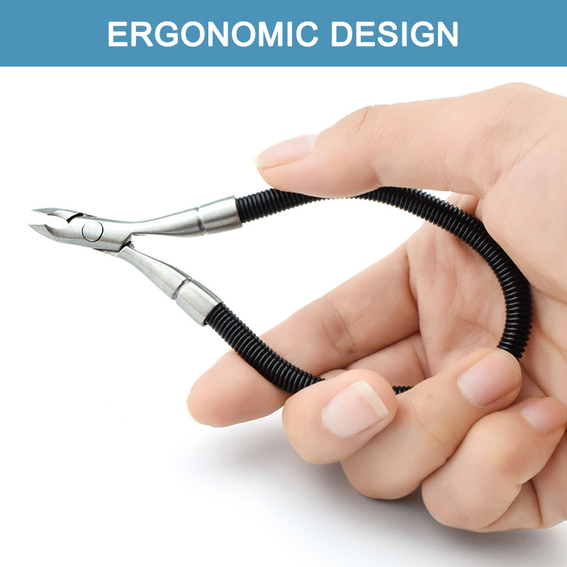 Grip & Snip spirálrugós kutikula vágó fogók Tisztító körömrés eltávolító elhalt bőr megmentése Hangnail paronychia manikűr eszközök