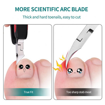 1PCS Специални ножици за нокти Комплект за премахване Ножици за маникюр Пръсти за мъртва кожа Клещи за подстригване Нокторезачка Нипер Инструменти за нокти