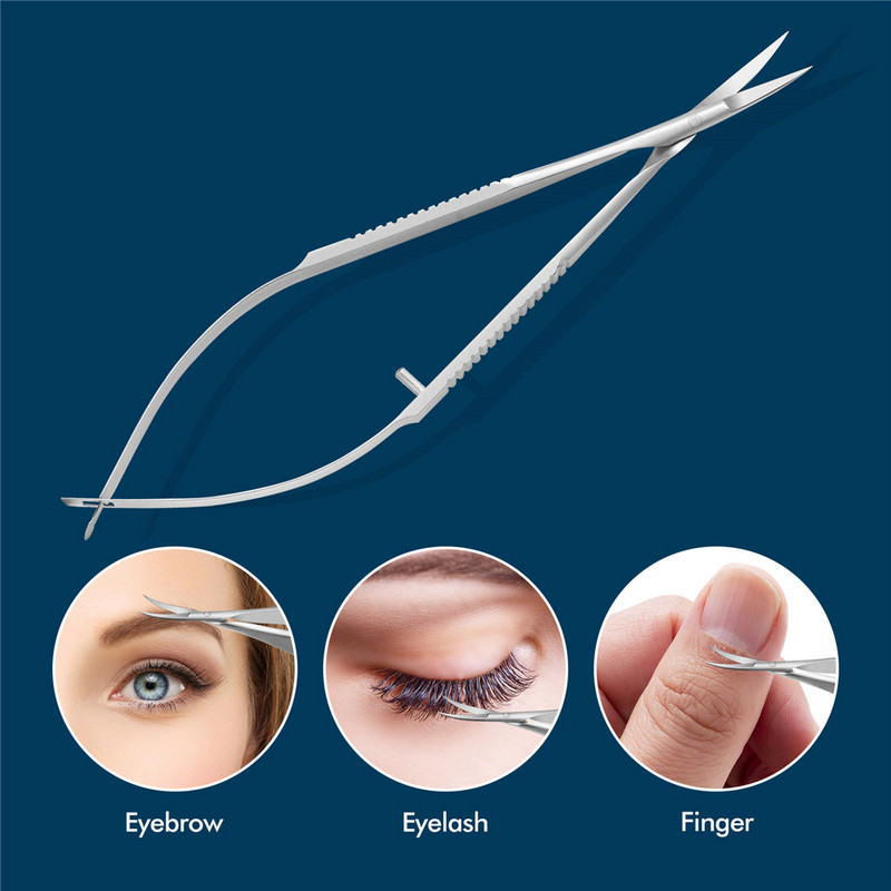 Ρωσικό ψαλίδι μανικιούρ Καμπύλη άκρο ψαλίδι Επαγγελματικό από ανοξείδωτο ατσάλι νυχιών αφαίρεσης νεκρού δέρματος Νυχοκόπτη σαλονιού Εργαλεία νυχιών