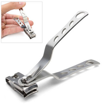 1PC Машинка за подстригване на нокти от неръждаема стомана Професионален тример за маникюр Висококачествена машинка за подстригване на нокти на пръстите на краката с фиксатор на щипка