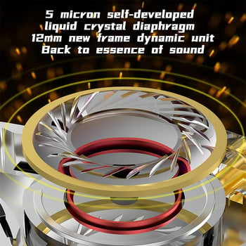 KZ ESX Специално издание Кабелни слушалки 12MM динамични бас слушалки In Ear Monitor Слушалки Спортни HIFI слушалки с шумопотискане