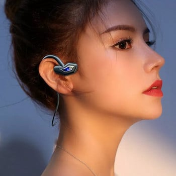 Ακουστικά Bone Conduction Ενσωματωμένη μνήμη 16G MP3 Music Hanging Ear Sports Ασύρματα ακουστικά Bluetooth με μικρόφωνο για παιχνίδια