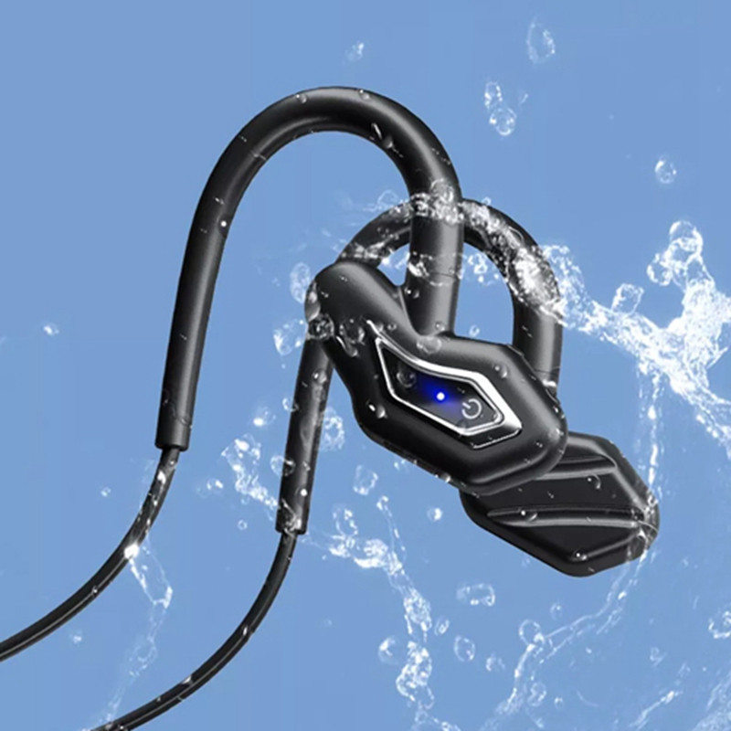 Ακουστικά Bone Conduction Ενσωματωμένη μνήμη 16G MP3 Music Hanging Ear Sports Ασύρματα ακουστικά Bluetooth με μικρόφωνο για παιχνίδια