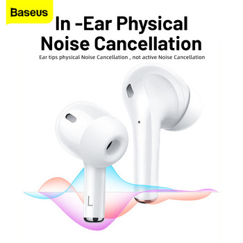 Baseus W3 TWS Bluetooth 5.0 Ακουστικά Ασύρματα ακουστικά Ακουστικά True Wireless Earbuds Handsfree για iPhone 13 Samsung Xiaomi