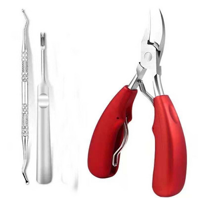 Set vrućih škarica za nokte Škare za nokte na nogama od nehrđajućeg čelika Debeli alat za urastanje noktiju na nožnim prstima Precizan alat za rezanje noktiju škaricama
