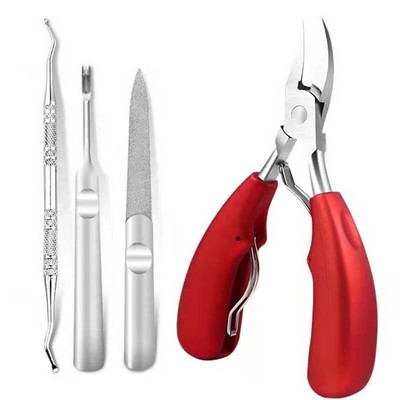Set vrućih škarica za nokte Škare za nokte na nogama od nehrđajućeg čelika Debeli alat za urastanje noktiju na nožnim prstima Precizan alat za rezanje noktiju škaricama