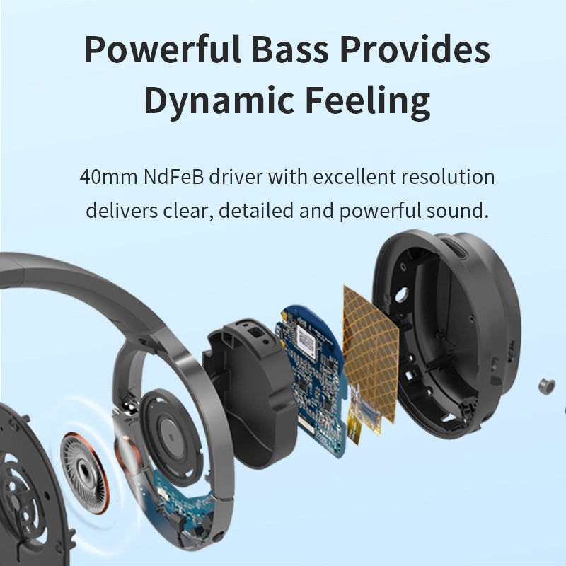 Bezdrôtové slúchadlá Edifier W600BT s Bluetooth 5.1, 30-hodinový výdrž batérie, mikrofón s čistým hlasom, ľahké, ergonomický dizajn