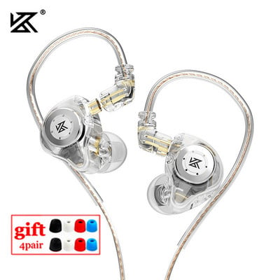 KZ EDX PRO 10 мм слушалки с двойна магнитна верига с динамично задвижване HIFI Bass Earbud Спортни слушалки с шумопотискане KZ EDXPRO ZST ES4