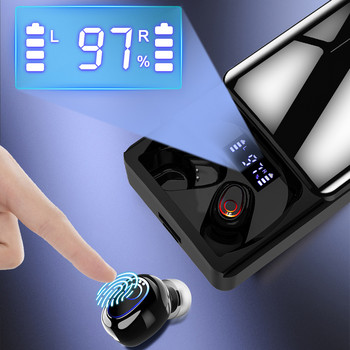 TWS безжични 5.1 слушалки 10000mAh кутия за зареждане Безжични слушалки HiFi 9D стерео слушалки Спортни водоустойчиви слушалки