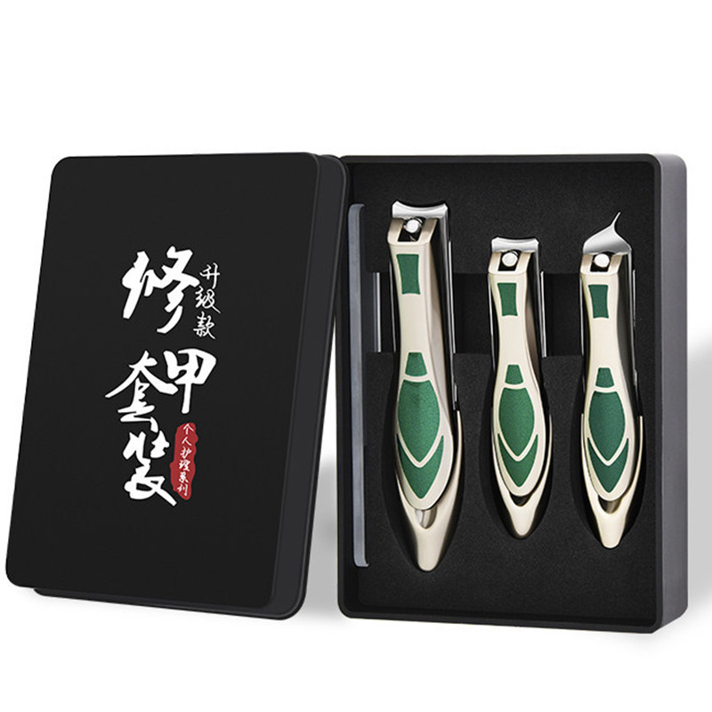 3Pcs/set škarica za nokte komplet komplet novih visokokvalitetnih muškaraca i žena na posebnim noktima za rezanje škarica za nokte Kutije s alatom za pedikuru