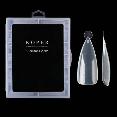 120 db Dobozos körömformák Gyors építő koporsóhegyek Diy Finger Nail Art Builder UV gél tippek körömhosszabbításhoz