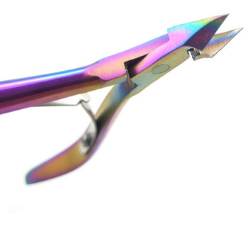 1 τεμ. Μανικιούρ Κόφτης για Μανικιούρ Μανικιούρ Μανικιούρ Μανικιούρ κουρτίνας Rainbow Cuticle Pusher Nail Nipper Care Remover Clipper Scissors Nail Art Tools