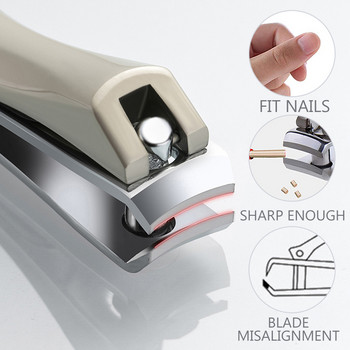 1Pcs Деликатен занаятчийски маникюр Нокторезачка Подстригване на ноктите на краката Нокторезачка от въглеродна стомана Резачка против хлъзгане Дизайн Маникюр Инструмент за нокти