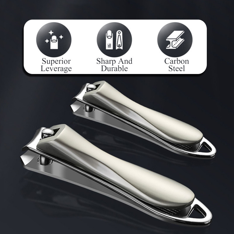 1vnt Delicate Craft Manikiūro Nagų kirpimo mašinėlės Apkarpykite nagus anglinio plieno nagų kirpimo mašinėlė Neslystančio dizaino manikiūro nagų priemonė