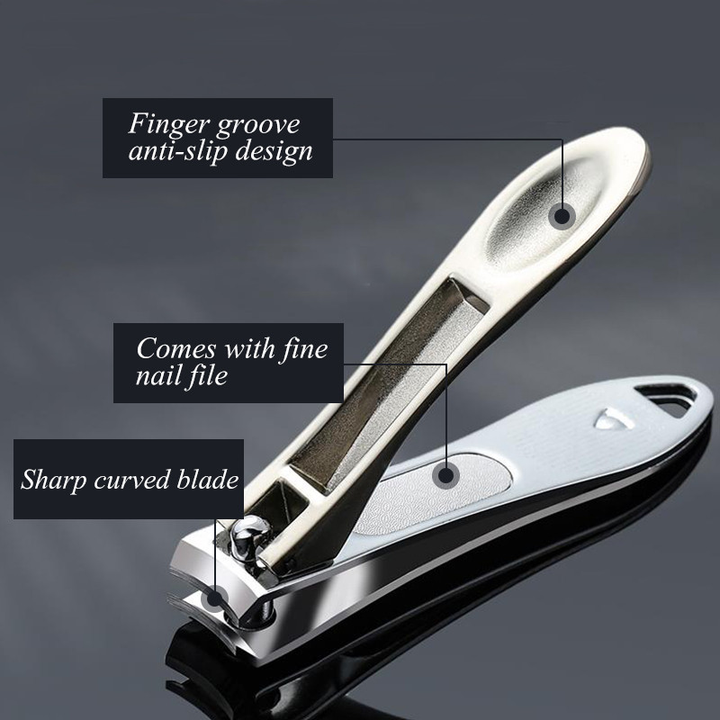 1vnt Delicate Craft Manikiūro Nagų kirpimo mašinėlės Apkarpykite nagus anglinio plieno nagų kirpimo mašinėlė Neslystančio dizaino manikiūro nagų priemonė