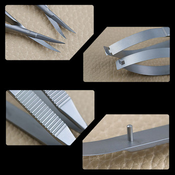 HYTOOS Ножици от неръждаема стомана Squeeze Straight Cuticule Scissor Dead Skin Cutter Микроножици с отворени очи Инструменти за маникюр 12 см