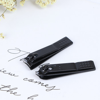 Черна ножица за нокти от неръждаема стомана 2 стила Машина за рязане на нокти Професионален тример за нокти Висококачествена ножица за нокти на краката Инструмент за нокти