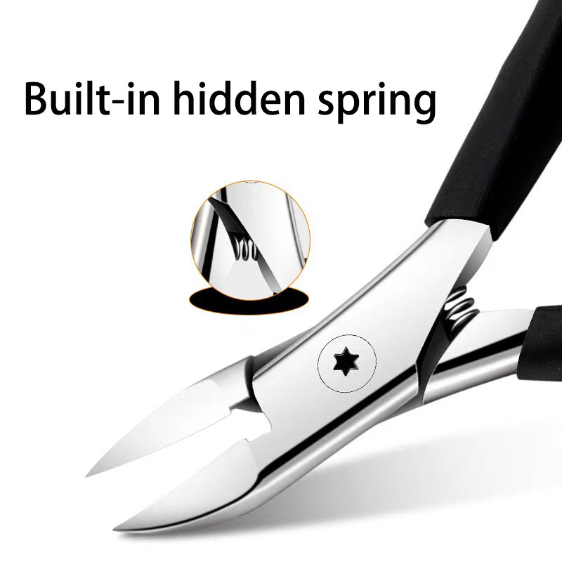 Oštre zakrivljene škare za nokte od nehrđajućeg čelika Njega urasle pedikure Kliješta za manikuru Alati Rezači za nokte Klješta